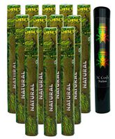 Herb Airtight Tube Pocket Protector with Cyclones Natural Hemp Cones 12 Count DC Crafts Nation- Rasta Skull