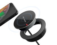 ineo Desk Wireless Charger Grommet Desk-Fit (Diameter 2.3" to 2.4") + ferrules Fitting grommest Diameter of 80mm (3.15'') [THC06 - Wireless Charger]
