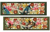 Decorative Image on Both Sides- Rectangle Box Matches- Strike Strip on Side of Box- Colored Match Tips- Wooden Matches (Peacock Garden)