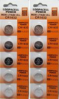 Loopacell CR1632 3 Volt Lithium Coin Battery 10 Pack (2 Packs of 5)