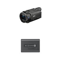 Sony FDRAX53/B 4K HD Video Recording Camcorder with Camera Battery Pack