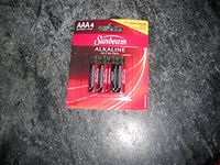 Sunbeam Alkaline Batteries, AAA, 4-pack
