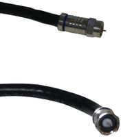 Black Point Products BS-070 150-Foot RG-6 Weatherproof Coax with Fittings, Black