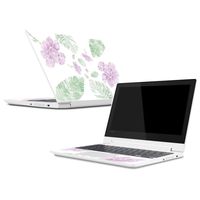 MightySkins Skin for Lenovo Chromebook C330 (2018) - Water Color Flowers | Protective, Durable, and Unique Vinyl Decal wrap Cover | Easy to Apply, Remove, and Change Styles | Made in The USA