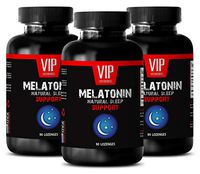 Immune Factors - MELATONIN Natural Sleep Support - Promotes Sleep Quality - Good Night - melatonin Bulk - 3 Bottles (270 Lozenges)
