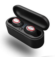 Bluetooth 5.0+EDR Hi-Fi Wireless Earbuds 3D Stereo Sports Headphone with Microphone and Rechargeable Storage case Left and Right Split binaural Waterproof iPhone/iPad/Android Compatible