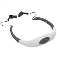 Adjustable holder Earphone MP3,YiMiky 8GB Underwater Sports Neckband Swimming with FM Radio Stereo Headphone MP3 Men Fashionable Fine Workmanship In-Ear Waterproof Earplugs Surfing Biking(White)
