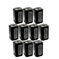 10x Exell Custom 4.8V 800mAh NiCd 4xAA Square Battery Pack with Tabs