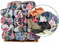 RagLady Colored Recycled Sweatshirt Rags - 40 Anti-Slip 25lb Bags - 1000 Pounds