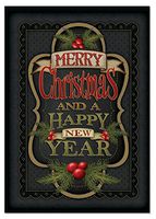 NobleWorks ''Chalk Up Another Holiday'' Funny Merry Christmas Greeting Card, 5'' x 7'' (C3297GXSG)