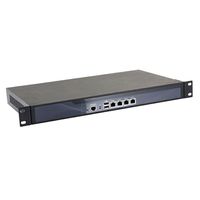 [HUNSN RS18],Firewall,VPN, 1U Rackmount, Network Security Appliance,Router PC,Intel Quad Core J1900,(Gray),[4LAN/2USB/1COM/1VGA/Fanless/2 Reserved Fan],(2G RAM/32G SSD)