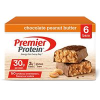 Premier Protein Nutrition Bar, Chocolate Peanut Butter, 30g Protein, 2.53 Ounce Bars (Pack of 6)