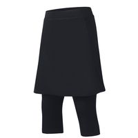 ANIVIVO Women Tennis Skirts Swimming Skirts UPF Swim Skorts Bottoms Sports Long Skirts Swimming Leggings(Black,S)