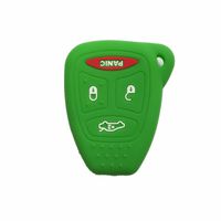 Green Silicone Rubber Keyless Entry Remote Key Fob Case Skin Cover Protector fit for 2006 2007 MITSUBISHI