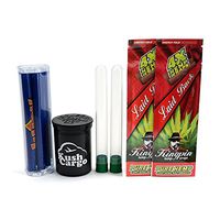 Bundle - 4 Items - Kingpin Hemp Wraps Laid Back with Wrap Roller and KC Pop Top (8 Packs)