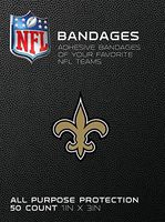 NFL Officially Licensed Bandages, 1"x3", 50/box (New Orleans Saints)