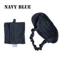 100% Cotton Sleeping Eye Mask Contoured Blindfold with Adjustable Head Strap Storage Bag Soft Eye Shade Deep Travel Rest Aid Relax Blocks Light Breathable Comfortable (One Strap)