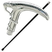 Venomous Black Mamba Ebony Shaft Walking Cane