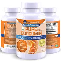 Pure Turmeric Curcumin BCM-95 Supplement + Black Pepper, Organic, Vegan, 60 Veg. Capsules, 1000 mg - Pure Micronutrients