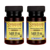 Swanson Coq10 30 Milligrams 30 Milligrams 60 Sgels (2 Pack)