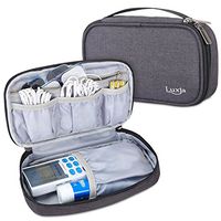 Luxja Carrying Case Compatible with HealthmateForever YK15AB TENS Unit Electronic Pulse Massager (Empty Case Only), Black