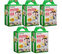 Fujifilm Instax Mini Instant Film White 100 Sheets Color Photo Paper Fuji Mini 9, Mini 8, Mini 7s, Mini 8+, Mini 70, Mini 90, Share Printer SP-2, SP-1, Polariod 300 Cameras