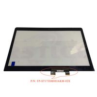 FirstLCD 17.3" Touch Screen Replacement Compatible for (HP) Hewlett-Packard Envy 17T-U100 17T-U110 17T-U200 Digitizer Glass Panel Sensor Lens (Black Cable)