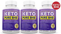 Keto Pure BHB Pills Advanced BHB Ketogenic Supplement Real Exogenous Ketones Ketosis for Men Women 60 Capsules 3 Bottles