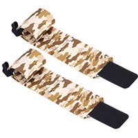 Zerone Compression Wrist Support Braces Weight Lifting, Camouflage Nylon Wrist Wraps Wrist Guard Protector for Basketball, Powerlifting, Gym Training for Men & Women, 1 Pair(Brown)