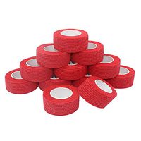 COMOmed Self Stick Cohesive Bandage Latex FDA Approved 1"x5 Yards First Aid Bandages Stretch Sport Wrap Vet Tape for Wrist Ankle Sprain and Swelling,Red
