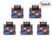 WMYCONGCONG 5 PCS L298N Motor Drive Controller Board Module Dual H Bridge DC Stepper Module for Arduino