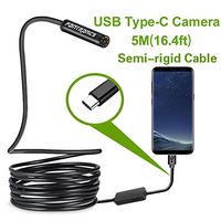 USB Snake Inspection Camera,Fantronics 2.0 MP IP67 Waterproof USB C Borescope,Type-C Scope Camera with 8 Adjustable LED Lights for (16.4ft) Samsung Galaxy S9/S8, Google pixel, Nexus 6p(Not for iPhone)