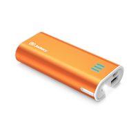 Jackery Portable Travel Charger Bar 6000mAh Power Outdoors Pocket-Sized Ultra Compact External Battery Power Bank Fast Charging Speed with Emergency Flashlight for iPhone, Samsung and Others - Orange