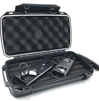 Sigara Intimidator Cigar Travel Humidor and The Super Cutters with Cigar Holder Gift Set