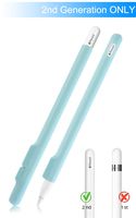 TXEsign Full-Body Protection Silicone Sleeve Pen Skin Cover/Grip Holder for 2nd Generation Apple Pencil (Set of 3) (Light Blue)
