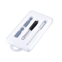 58bh Silicone Plug Cleaning Brush Tools Clean Protector Kit,Heater Anti-Break Corrosion Resistant Multi Function Clean Protector Kit(White)