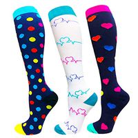 Compression Socks For Women Men 20-30mmHg-Best Medical, Nursing, Travel & Flight Socks (L/XL, STYLE6)