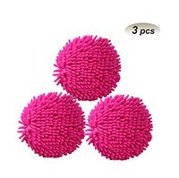 Xifando Microfiber Chenille Round Dust Mop Head (Rose Red)