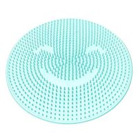 Kennifer Bath Massage Mat, Silicone Non Slip Shower Mats Foot Brush Massage Cushion Pads, Bathroom Clean Foot Dead Skin with Suction Cup (Blue)