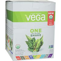 Vega Nutrition One Organic Shake - 10-Pack Plain Unsweetened, 10x1.4oz