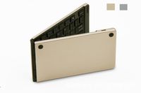 SorbSun Bluetooth Keyboard, Portable Universal Wireless Bluetooth 3.0 Aluminum Fold Keyboard Tablet Smartphone, Support iOS, Android Windows System - GD