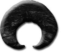 Candi Andi Handmade Weighted Neck & Shoulder Wrap | Flaxseed Filled | Hot/Cold Pad |Soothing Muscle Pain, Tension & Stress Relaxer | Crushed Velvet | Unscented | Black - TMW-BK