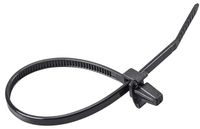 Monoprice Winged Push Mount Cable Ties 3.6 x 150mm 100pcs, Black