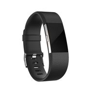 iGK For Fitbit Charge 2 Bands, Adjustable Replacement Bands with Metal Clasp for Fitbit Charge 2 Wristbands Classic Edition Black Small