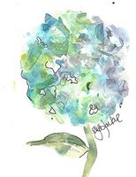 Flowers Blank Note Cards: 6 Blank Artistic Summer Floral All Occasion Watercolor Cards, With Envelopes -