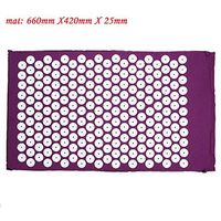 Ting room Massager Cushion Massage Yoga Mat Acupressure Relieve Stress Back Body Pain Spike Mat Acupuncture Massage Yoga Mat with Pillow,Beige