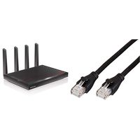 NETGEAR Nighthawk X4S DOCSIS 3.1 Ultra-High Speed WiFi Cable Modem Router Combo & AmazonBasics RJ45 Cat-6 Ethernet Patch Internet Cable - 5 Feet (1.5 Meters)