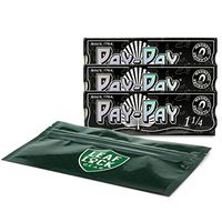 Pay-Pay Ultra Thin 1 1/4 Rolling Papers (3 Packs) with Leaf Lock Gear Smell Proof Bag