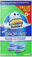 Scrubbing Bubbles Toilet Bowl Drop Ins Blue(Pack of 4 Discs)