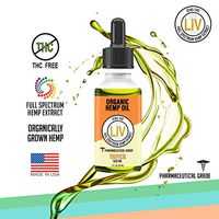 LIV Organic Hemp Oil™ Full Spectrum Hemp Seed Oil - Hemp Oil Drops Formulated for Optimal Calm and Pain Relief - Omega 3 Fatty Acids to Support Joint, Heart and Brain Health (Tropical)